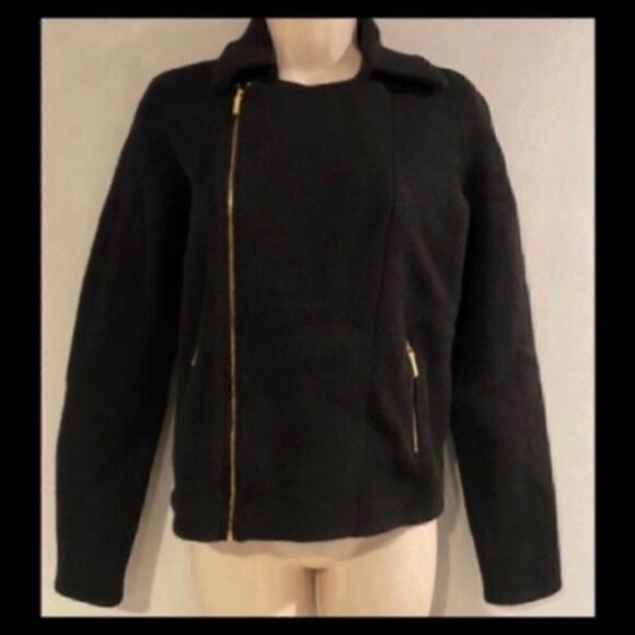 RALPH LAUREN 100% LAMBSWOOL BLACK SWEATER JACKET S - Picture 2 of 10